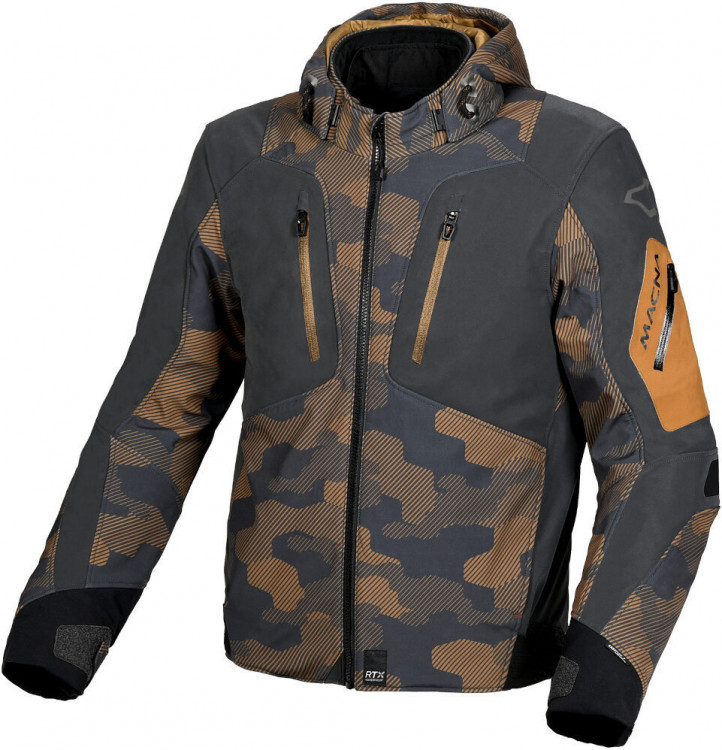 Мотокуртка текстильная мужская Macna Angle Camo Серый/коричневый 165-3406-S-877