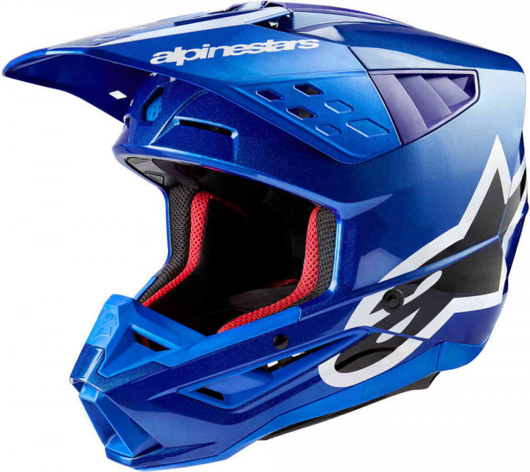 Мотошлем для мотокросса и эндуро Alpinestars S-M5 Corp 2024 Синий 8306323-7900-XS