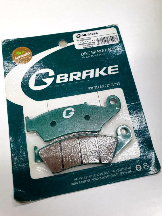 Колодки тормозные дисковые G-Brake GM-01054