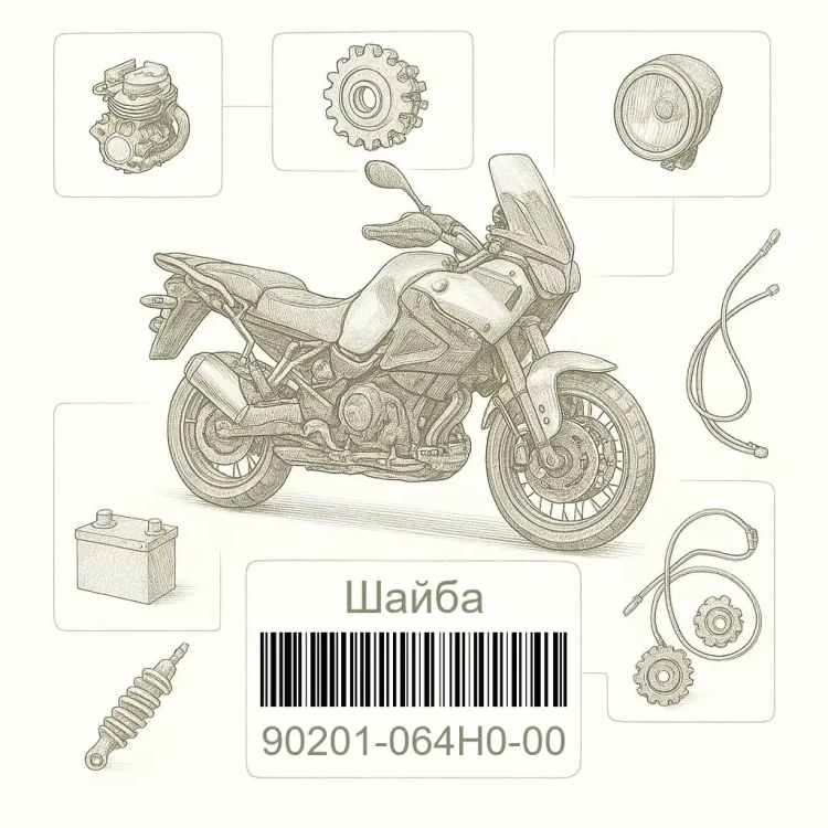 90201-064H0-00 Шайба, Yamaha Номер детали 90201-064H0-00, 90201064H000, 90201-064H0, 90201064H0, 90201 064H0