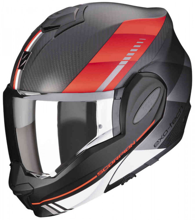 Мотошлем модуляр Scorpion Exo-Tech Evo Genus Carbon  118-404-24-02