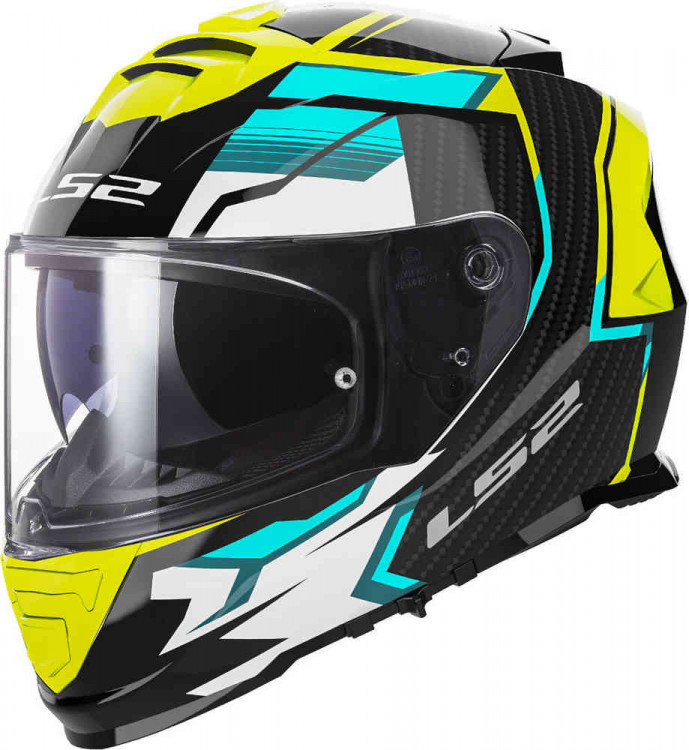 Мотошлем интеграл LS2 FF800 Storm II Tracker Черный/неоновый желтый 168002454XS