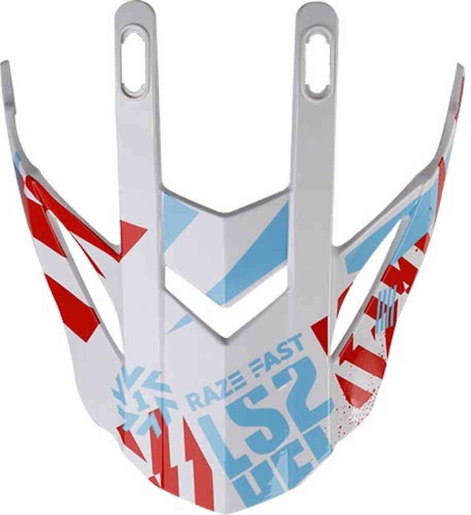 LS2 MX437 Fast Evo Белый/Красный/Синий 800437PEK25