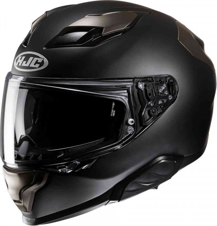 Мотошлем интеграл HJC F71 Solid Черный/Титановый 15869606