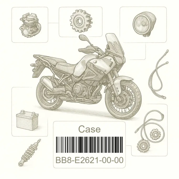 BB8-E2621-00-00 Case, Fan, Yamaha Номер детали BB8-E2621-00-00, BB8E26210000, BB8-E2621-00, BB8E262100, BB8 E2621 00