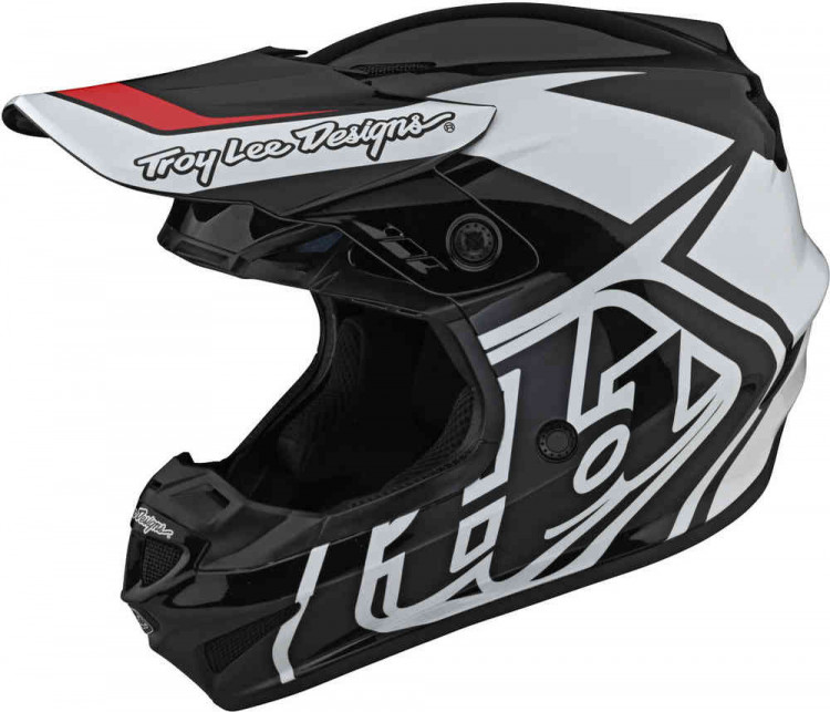 Мотошлем для мотокросса и эндуро Troy Lee Designs GP Overload Черный/Белый 103252002