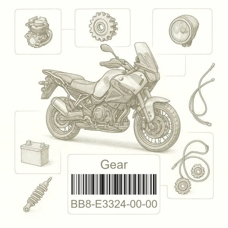BB8-E3324-00-00 Gear, Pump Drive, Yamaha Номер детали BB8-E3324-00-00, BB8E33240000, BB8-E3324-00, BB8E332400, BB8 E3324 00