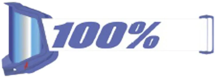 Мотоэкипировка для мотокросса и эндуро 100% Accuri II OTG Essential Белый/Синий 469-062-50018-00007