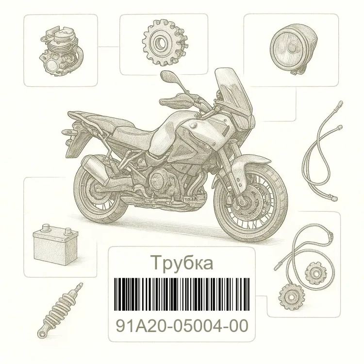 91A20-05004-00 Трубка, нефиксированная, виниловая, Yamaha Номер детали 91A20-05004-00, 91A200500400, 91A20-05004, 91A2005004, 91A20 05004
