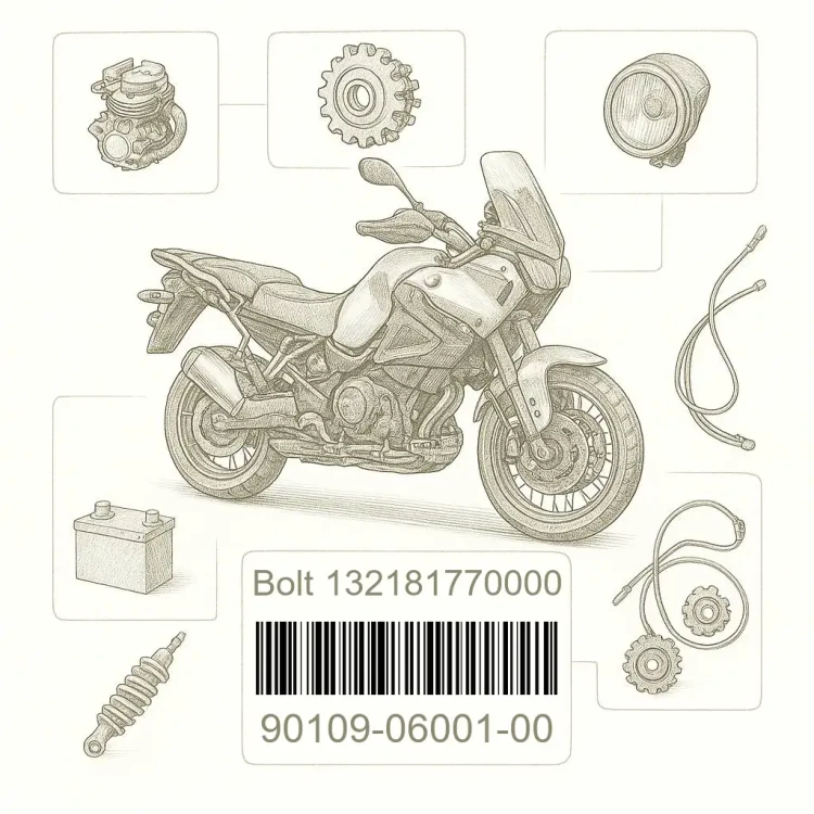 90109-06001-00 Bolt 132181770000, Yamaha Номер детали 90109-06001-00, 901090600100, 90109-06001, 9010906001, 90109 06001