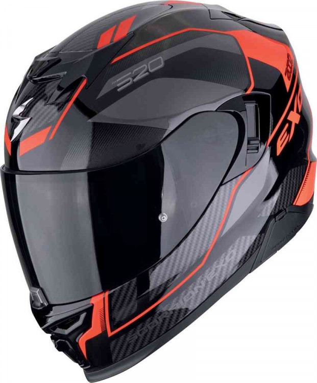 Мотошлем интеграл Scorpion EXO 520 Air Черный/Красный 172-499-24-02