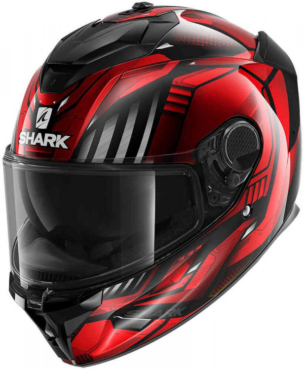 Мотошлем интеграл Shark Spartan GT Replikan 2023 Красный/Черный HE7068E-KUR-XS