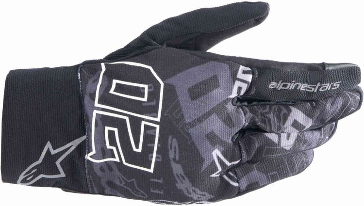 Мотоперчатки для города, спорта и туринга Alpinestars FQ20 Reef Черный/Серый 3568523-1169-S