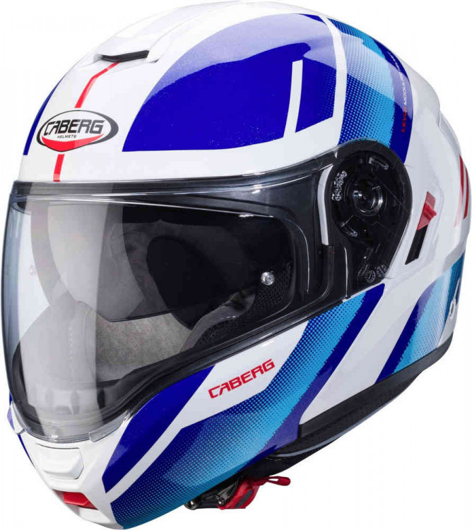 Мотошлем модуляр Caberg Levo X Manta Белый/Синий/Красный CA10092024-2XL