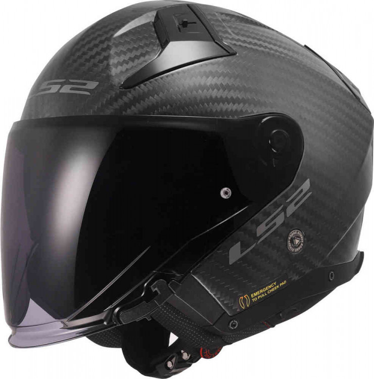 Мотошлем открытый LS2 OF603 Infinity II Carbon Матовый карбоновый 3660350983XL
