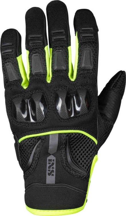 Мотоперчатки для города, спорта и туринга IXS Matador-Air 2.0 Черный/Желтый X40468-350-S