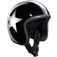 Мотошлем открытый Bandit Jet Star Black