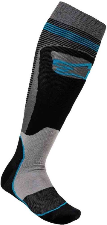 термобелье - носки Alpinestars MX Plus-1 Черный/Серый 4701820-1079-S