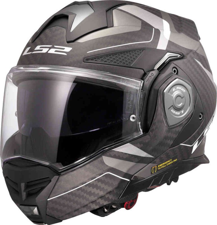 Мотошлем модуляр LS2 FF901 Advant X Carbon Horizon