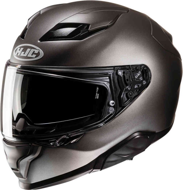 Мотошлем интеграл HJC F71 Solid Матовый титановый 15869506