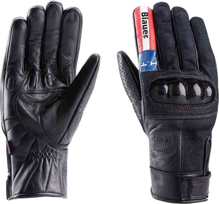 Мотоперчатки для города, спорта и туринга Blauer Combo Carbon Denim USA