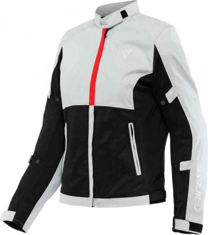 Мотокуртка текстильная женская Dainese Risoluta Air Tex Светло-серый/Черный/Красный 2735249-34F-42