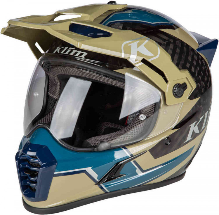 Мотошлем для мотокросса и эндуро Klim Krios Pro Ventura Carbon ECE/DOT Оливковый 3610-001-110-015