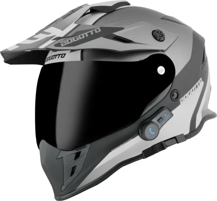Мотошлем для мотокросса и эндуро Bogotto H331 BT Tour EVO Bluetooth