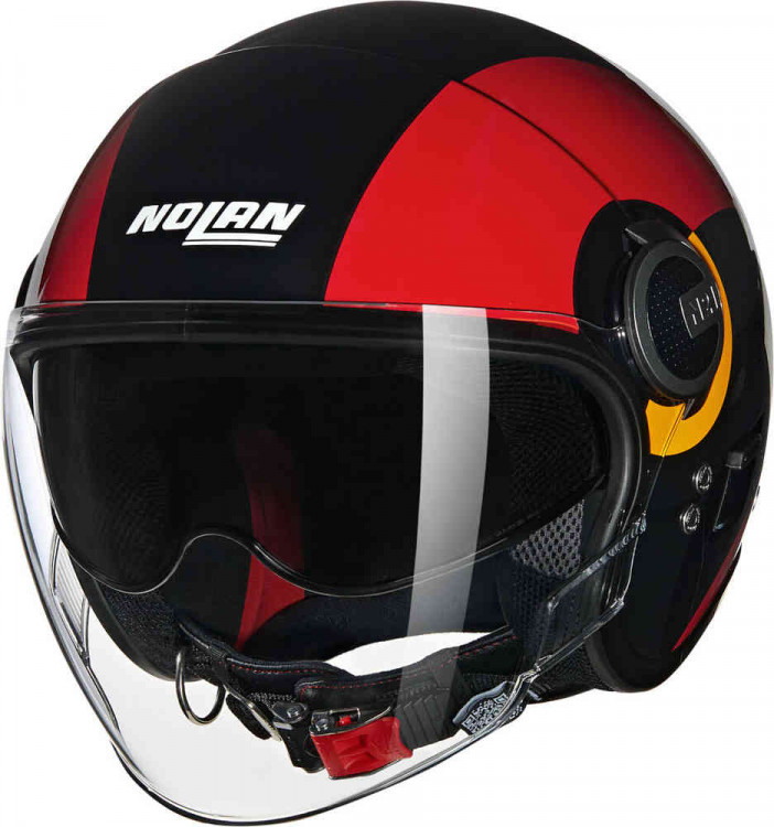Мотошлем открытый Nolan N21 Visor 06 Bicromo чёрный/красный/оранжевый N2Y0007413509