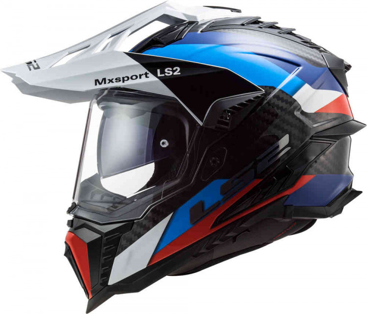 Мотошлем для мотокросса и эндуро LS2 MX701 C Explorer Frontier G Черный/Синий 467016112XS