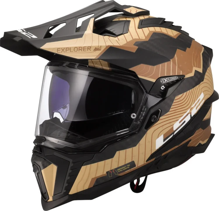 Мотошлем для мотокросса и эндуро LS2 MX701 Explorer Carbon Trick