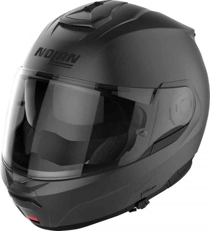 Мотошлем модуляр Nolan N100-6 Classic N-Com Матовый серый N160000270027