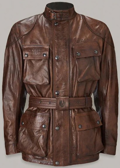 Мотокуртка кожаная мужская Belstaff Trialmaster