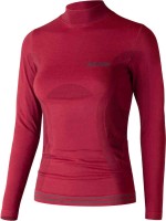 термобелье - майка женская Lenz 6.0 Merino Turtle Neck тёмно-красный 244-33