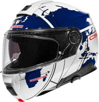 Мотошлем модуляр Schuberth C5 Globe глянцевый белый-синий-красный