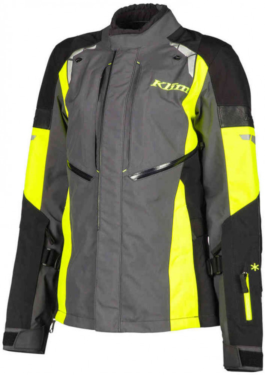 Мотокуртка текстильная женская Klim Latitude Темно-серый/Черный/Флуоресцентный желтый 3943-000-038-500