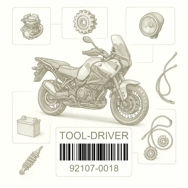 92107-0018 TOOL-DRIVER,#2PHILLIP, Kawasaki Номер детали 92107-0018, 921070018