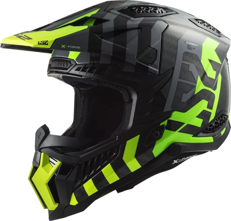 Мотошлем для мотокросса и эндуро LS2 MX703 X-Force Barrier Carbon