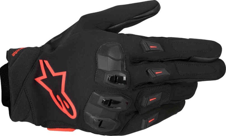 Мотоперчатки для города, спорта и туринга Alpinestars Sp X 3 чёрный/неоново-красный 3561025-1030-S