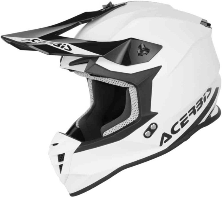 Мотошлем для мотокросса и эндуро Acerbis Linear Solid Белый/Черный 0025873.031.061