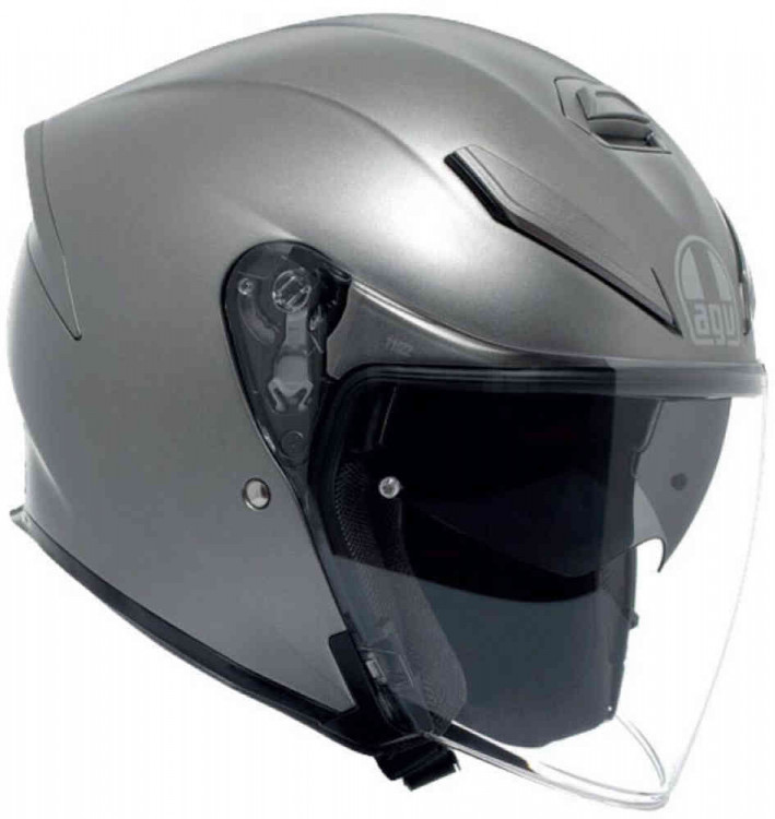 Мотошлем открытый AGV K5 Jet Evo Mono Матовый серый 184A5002-005-XL