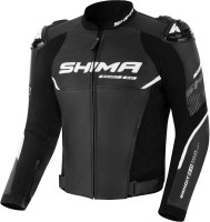 Мотокуртка кожаная мужская SHIMA Bandit 2.0 Черный/Белый BANDIT-2.0-MEN-JKT-BLK-48