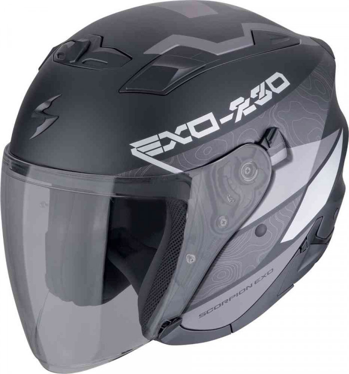 Мотошлем открытый Scorpion Exo-230 Band Черный матовый/Серебристый 23-481-159-02