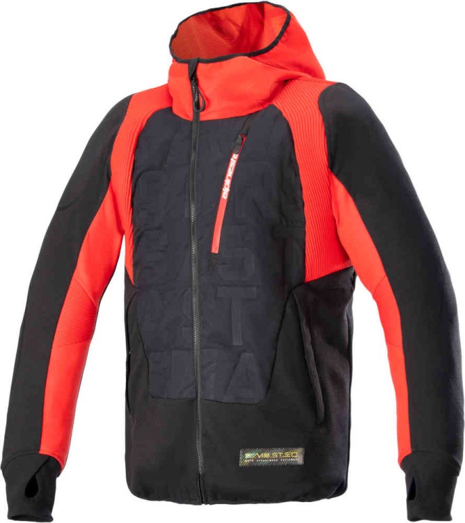 Мотокуртка текстильная мужская Alpinestars MO.ST.EQ Hybrid Черный/Красный 4201824-1463-S