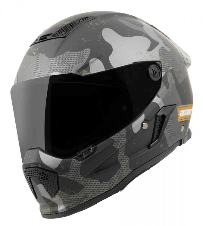 Мотошлем интеграл Bogotto Rapto Camo Черный матовый/Серый BGT-17-MH-023-15-XS