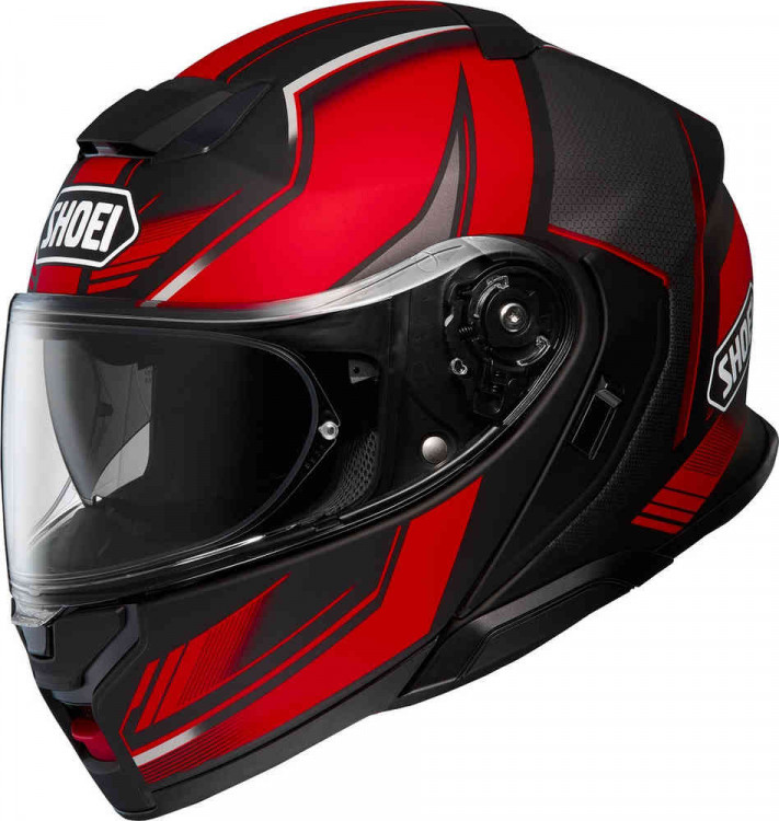 Мотошлем модуляр Shoei Neotec 3 Grasp Черный матовый/Красный 12 07 100 2