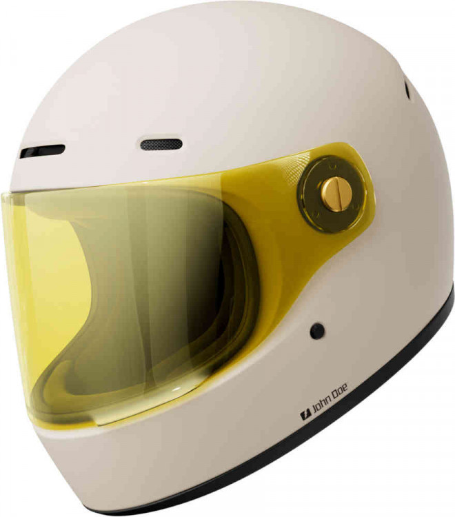 Мотошлем интеграл John Doe JD/One Матовый белый JH1003-XS