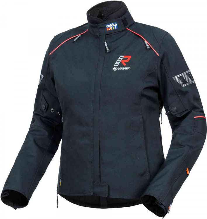 Мотокуртка текстильная женская Rukka Rexiina GTX Черный/Красный 70120-737-965-R-44