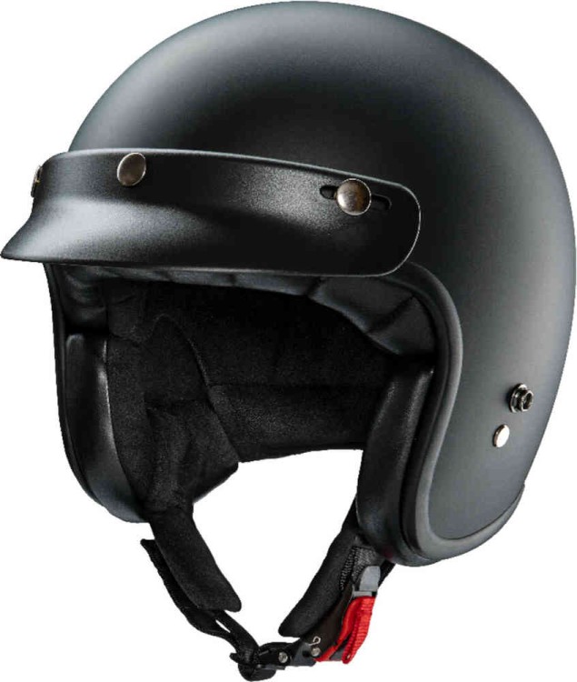 Мотошлем открытый Redbike RB-720 Basic Черный матовый 840004.54-XS