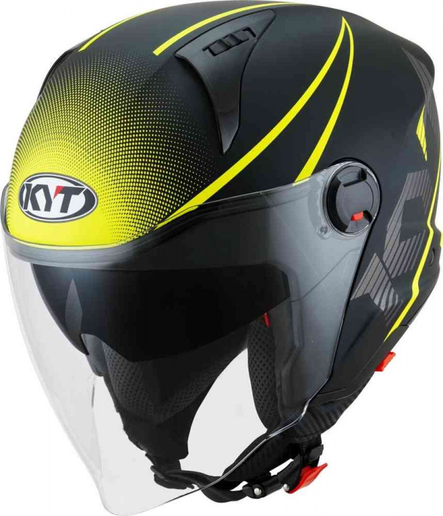Мотошлем открытый KYT D-City Colorful Желтый Y6DC0002.2